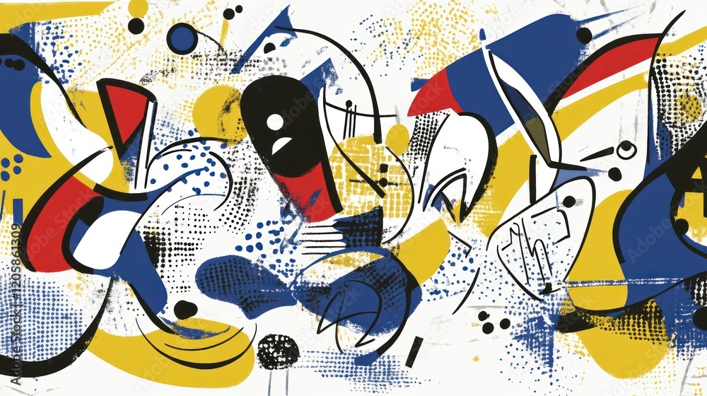 Obraz premium Abstract Graffiti Art Urban Wall Texture Design