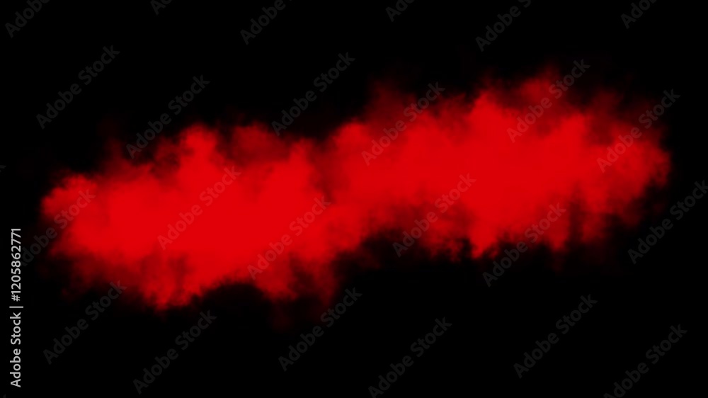 Realistic red clouds animation back background