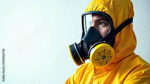 Hazmat Suit & Double Air Filter Mask - Protective Gear Banner photo