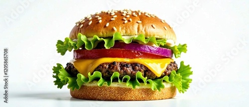 Delicious Quarter Pounder Burger, Gourmet Food Photography