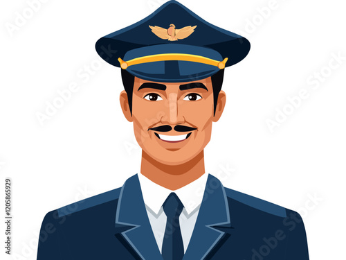 officer in a blue uniform