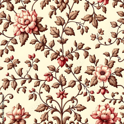 seamless pattern with flowers