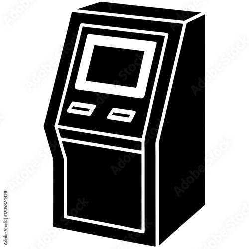 illustration of atm machine