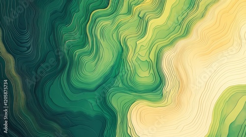 Vibrant 3D Topographic Map Rendering