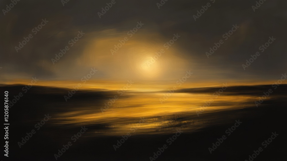 Fototapeta premium Golden sunset over rolling hills, dramatic cloudscape, aerial view, peaceful mood, website banner