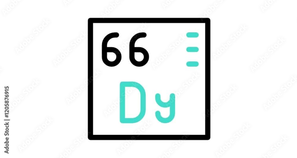 chemical element sign with atomic number Dy 66 chemical element sign with atomic number Dy 66