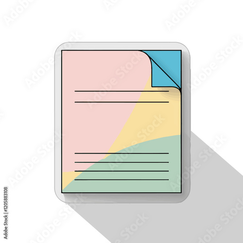 note book with white background