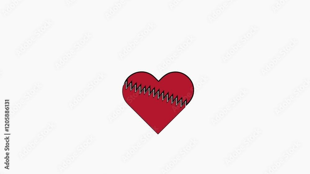 red heart isolated on white red heart isolated on white