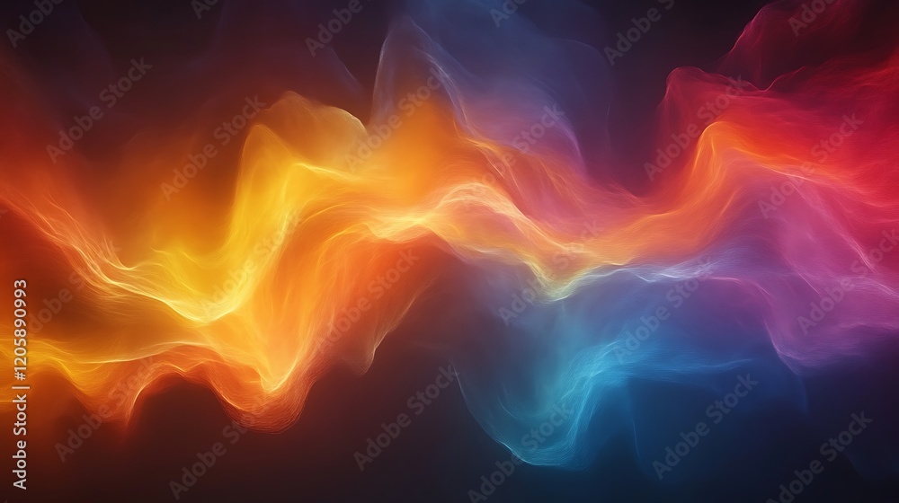 Obraz premium Abstract Colorful Waves Flowing Dynamically