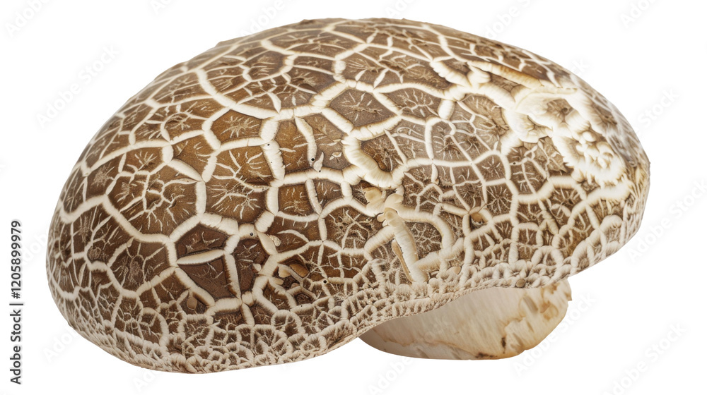 Shitake mushroom on transparent background