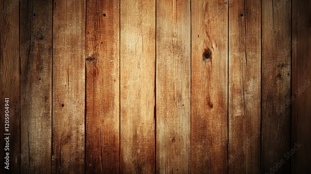 Naklejka premium Rustic Weathered Brown Wooden Planks Background Texture