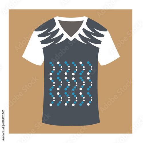 Dear Viewers,  
This is a Vneck T-shirt design. I made this design. I hope you will benefit from using my design. 
Thank you.