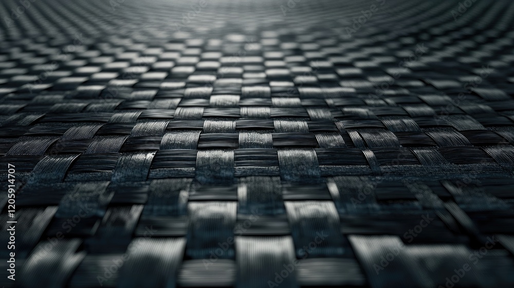 Dark Interwoven Fibers Create Textured Surface Dark Interwoven Fibers Create Textured Surface