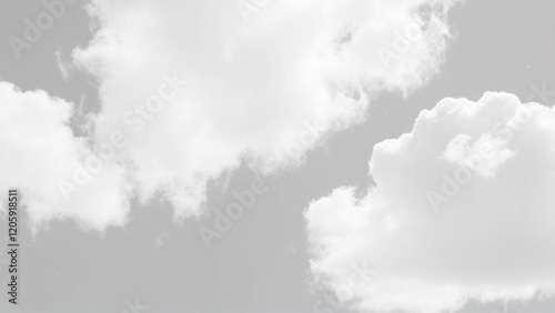 Abstract cloud formations on white background Sky with white clouds background. Fluffy white clouds in sky, soft texture, bright light,
