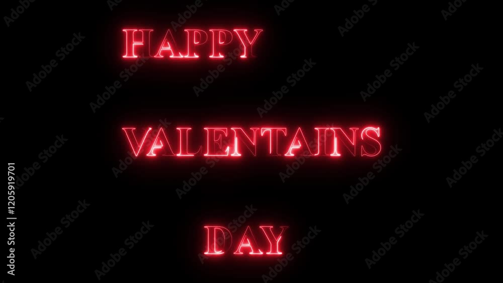 Glowing neon-illuminated and animated text
Glowing neon-illuminated and animated text