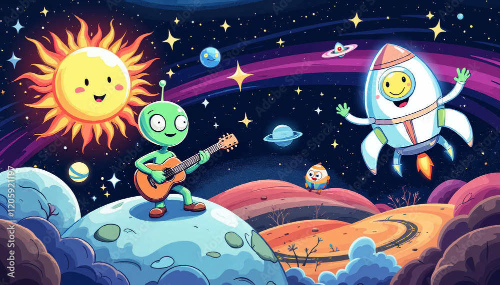 Naklejka premium cartoon illustration