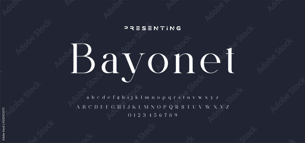 Premium luxury elegant alphabet letters and numbers. Elegant wedding typography classic serif font decorative vintage retro. Creative vector illustration Premium luxury elegant alphabet letters and numbers. Elegant wedding typography classic serif font decorative vintage retro. Creative vector illustration