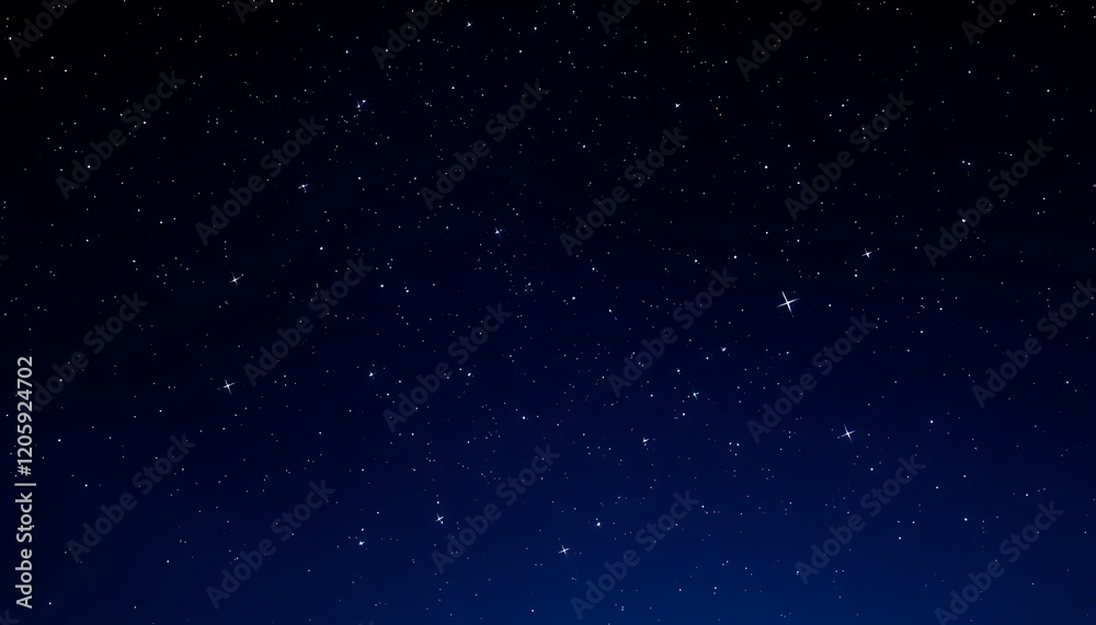 Fototapeta premium Night Sky Filled With Numerous Twinkling Stars