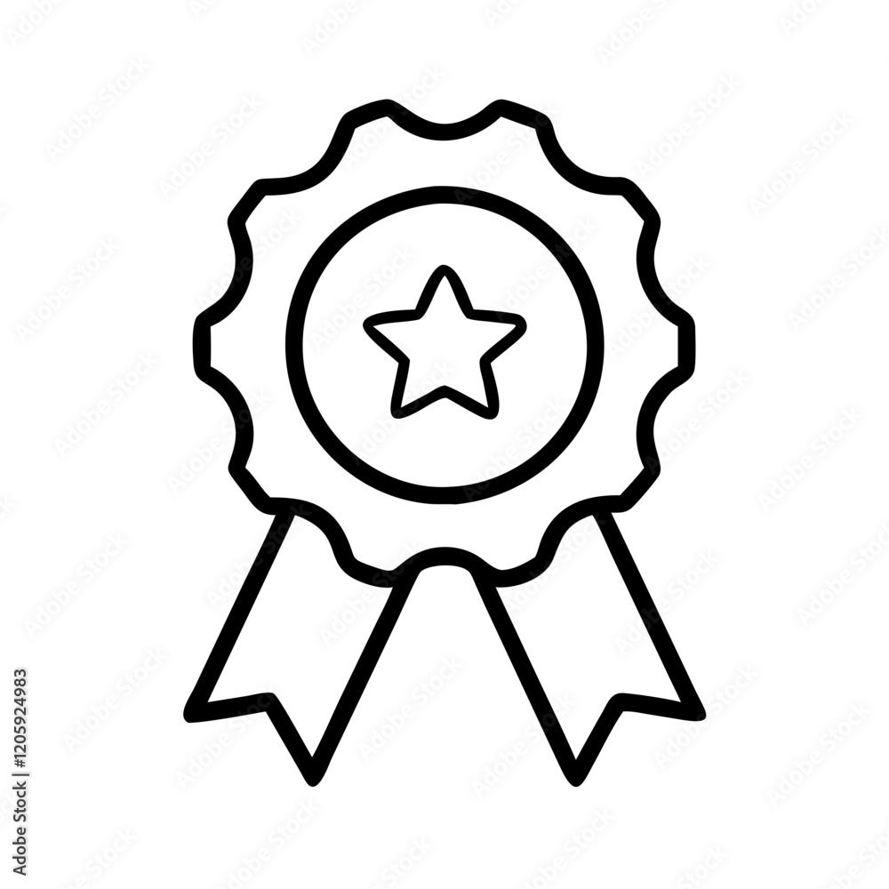 achievement badge icon, achievement badge line art - simple line art of achievement badge, perfect for achievement badge logos and icons achievement badge icon, achievement badge line art - simple line art of achievement badge, perfect for achievement badge logos and icons