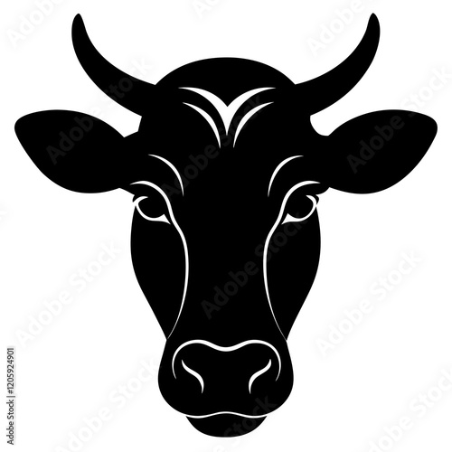 bull isolated on white