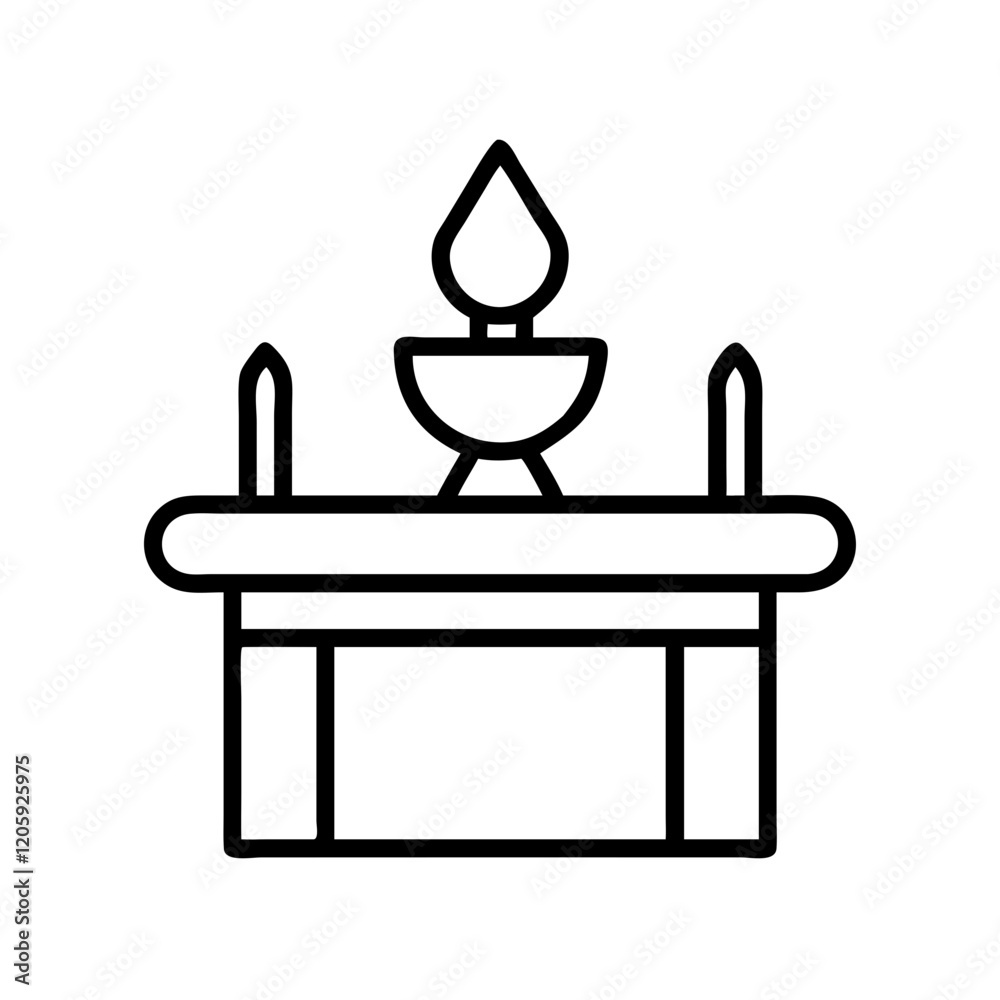 altar icon, altar line art - simple line art of altar, perfect for altar logos and icons altar icon, altar line art - simple line art of altar, perfect for altar logos and icons