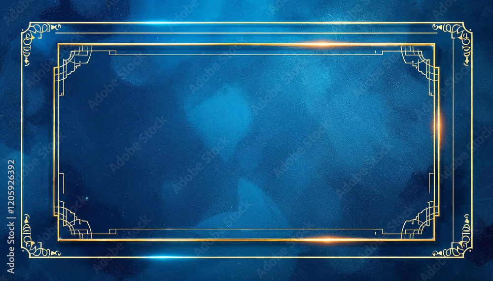 Obraz premium abstract blue frame