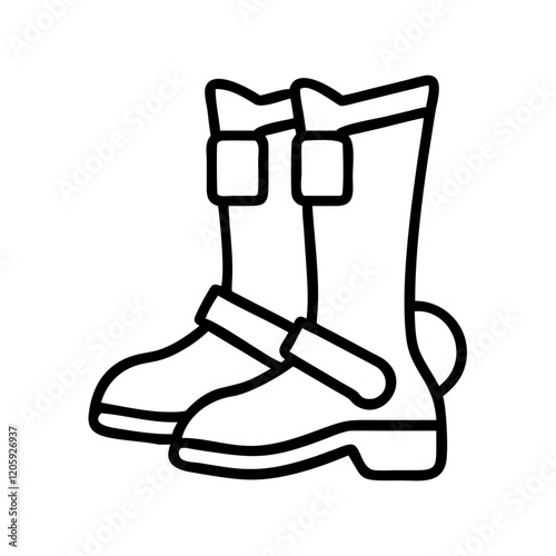 anti gravity boots icon, anti gravity boots line art - simple line art of anti gravity boots, perfect for anti gravity boots logos and icons