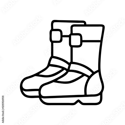 anti gravity boots icon, anti gravity boots line art - simple line art of anti gravity boots, perfect for anti gravity boots logos and icons