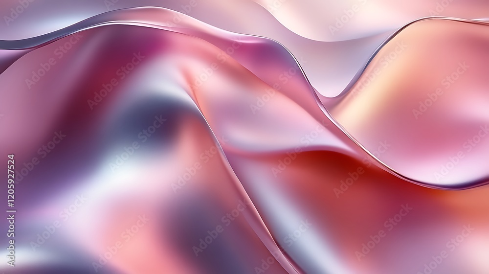 Obraz premium Abstract Pink and Purple Wave Design