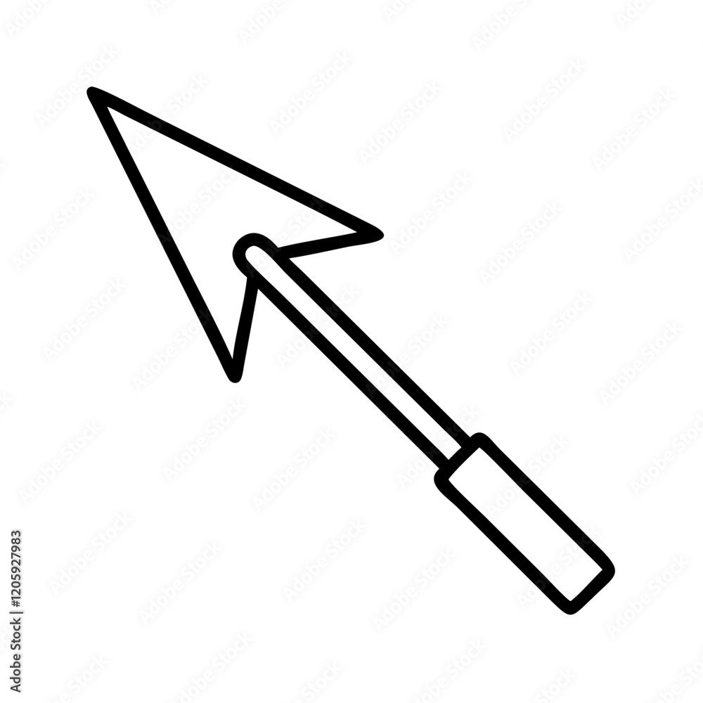 arrowhead icon, arrowhead line art - simple line art of arrowhead, perfect for arrowhead logos and icons arrowhead icon, arrowhead line art - simple line art of arrowhead, perfect for arrowhead logos and icons