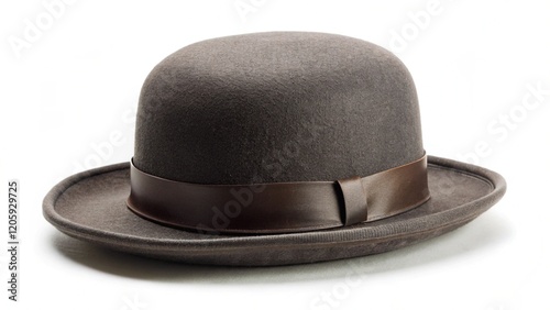 Obraz na płótnie a bowler hat isolated on a white background 