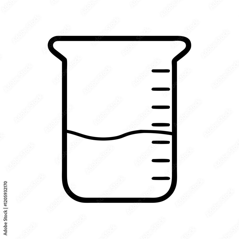 beaker icon, beaker line art - simple line art of beaker, perfect for beaker logos and icons beaker icon, beaker line art - simple line art of beaker, perfect for beaker logos and icons