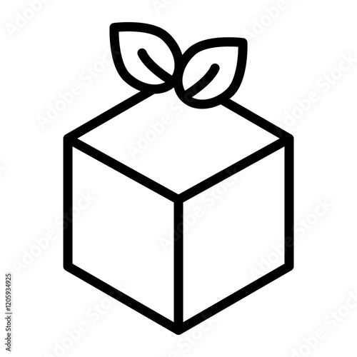 Biodegradable Products Icon Line