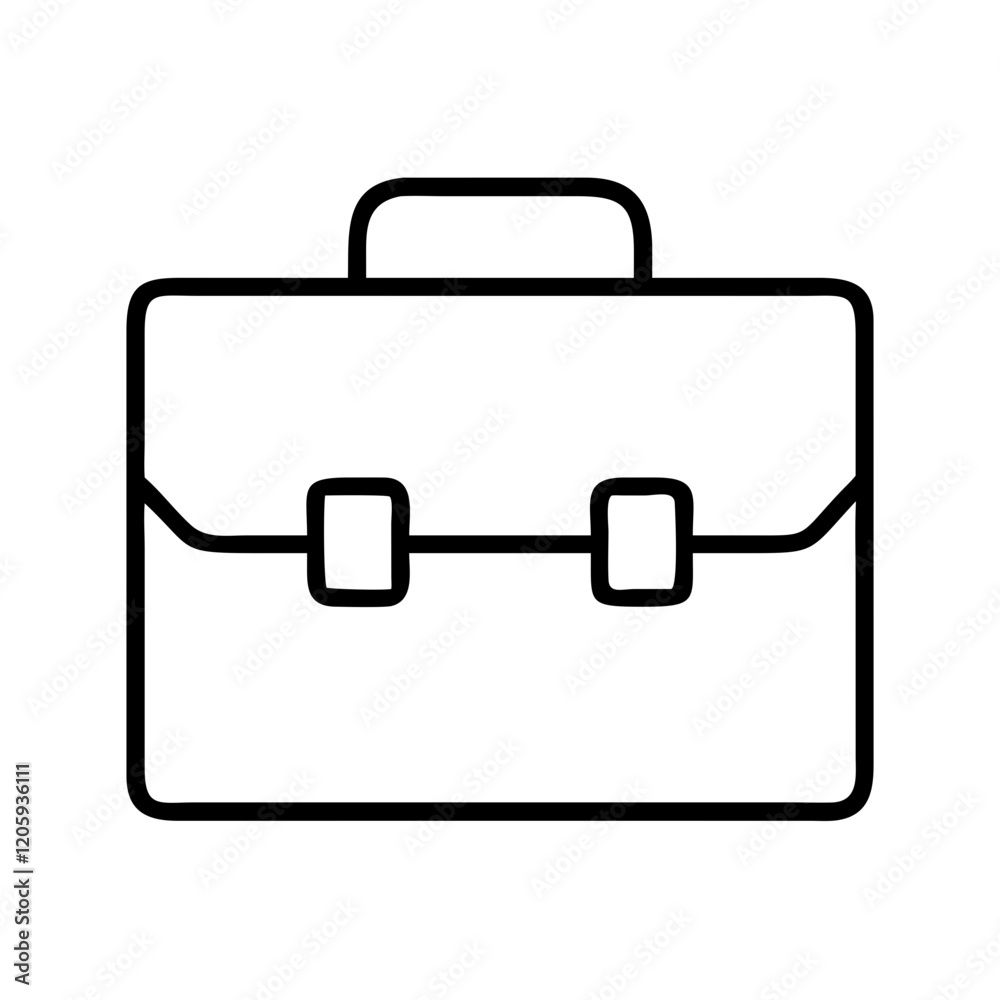 briefcase icon, briefcase line art - simple line art of briefcase, perfect for briefcase logos and icons briefcase icon, briefcase line art - simple line art of briefcase, perfect for briefcase logos and icons