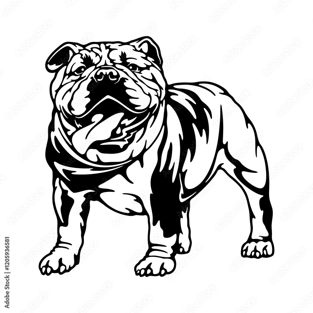 American Bully Dog Breed - Pet Vector Cut file, Dog Silhouette Stencil - Cricut file American Bully Dog Breed - Pet Vector Cut file, Dog Silhouette Stencil - Cricut file