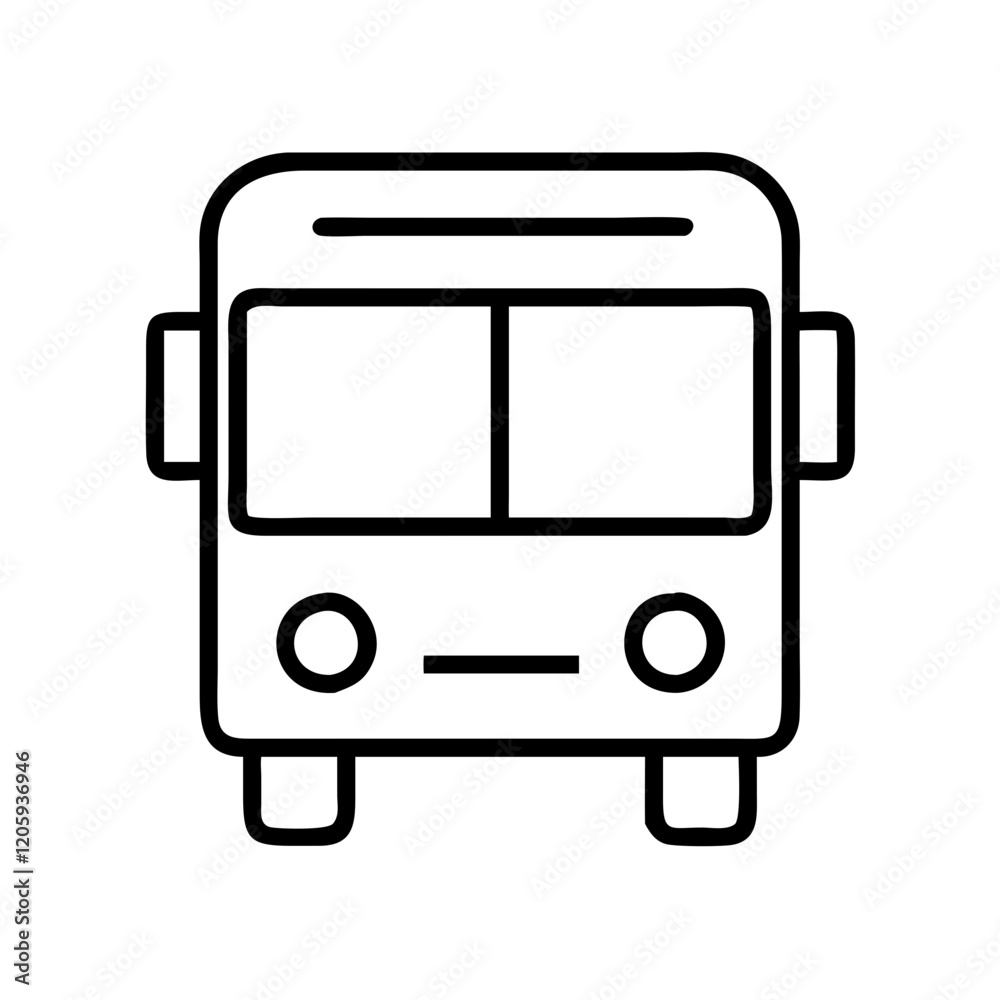 bus icon, bus line art - simple line art of bus, perfect for bus logos and icons bus icon, bus line art - simple line art of bus, perfect for bus logos and icons