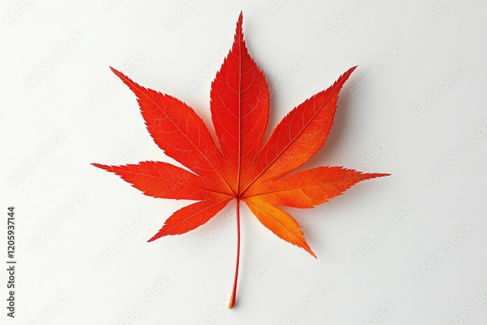 Vibrant Red Maple Leaf Autumn Photography Image Vibrant Red Maple Leaf Autumn Photography Image
