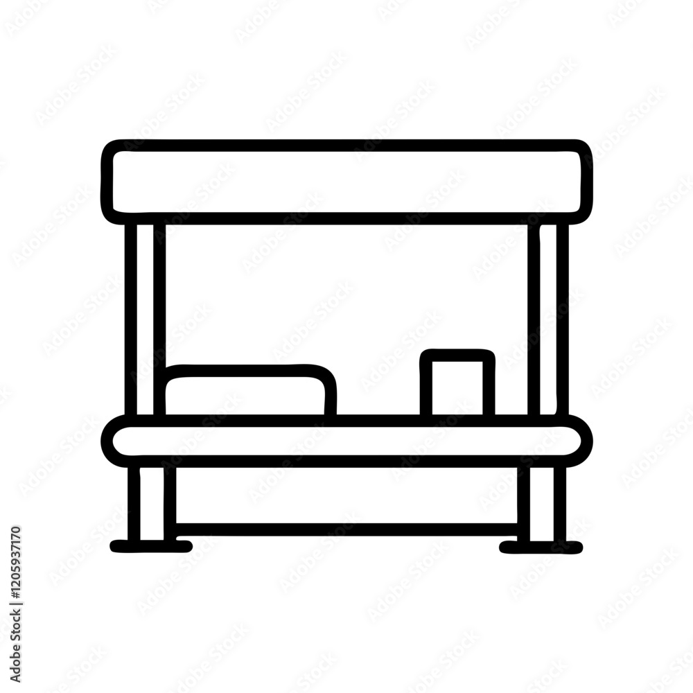 bus stop icon, bus stop line art - simple line art of bus stop, perfect for bus stop logos and icons bus stop icon, bus stop line art - simple line art of bus stop, perfect for bus stop logos and icons