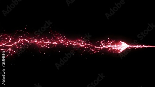 Red and Purple color electricity lightning photo