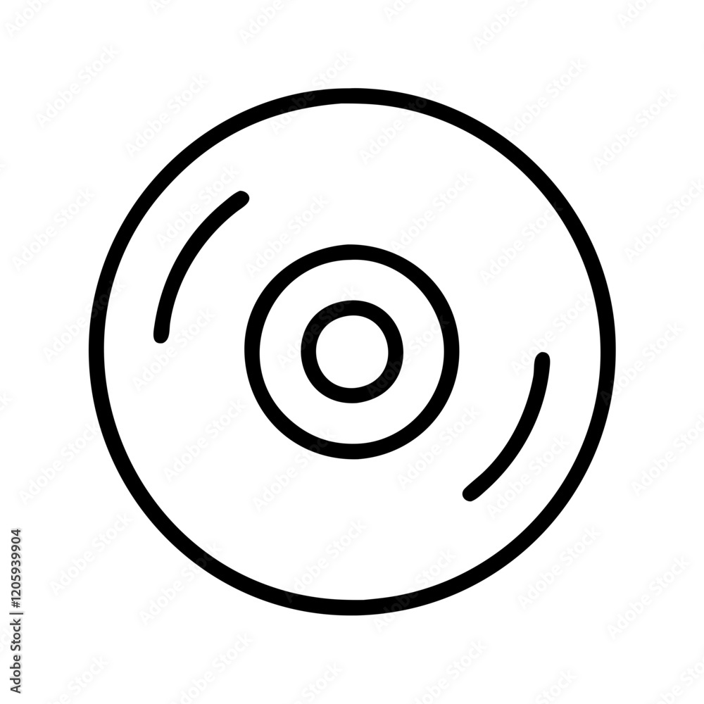 cd icon, cd line art - simple line art of cd, perfect for cd logos and icons cd icon, cd line art - simple line art of cd, perfect for cd logos and icons