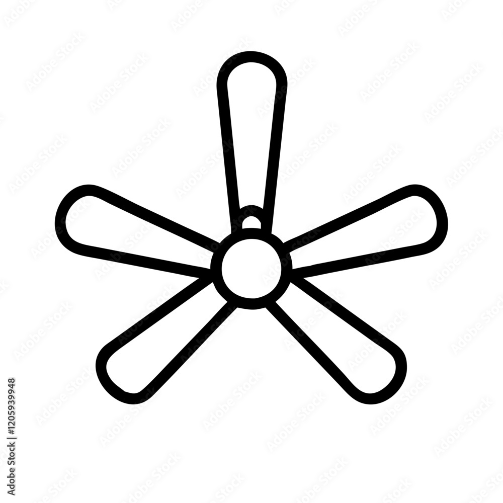 ceiling fan icon, ceiling fan line art - simple line art of ceiling fan, perfect for ceiling fan logos and icons ceiling fan icon, ceiling fan line art - simple line art of ceiling fan, perfect for ceiling fan logos and icons