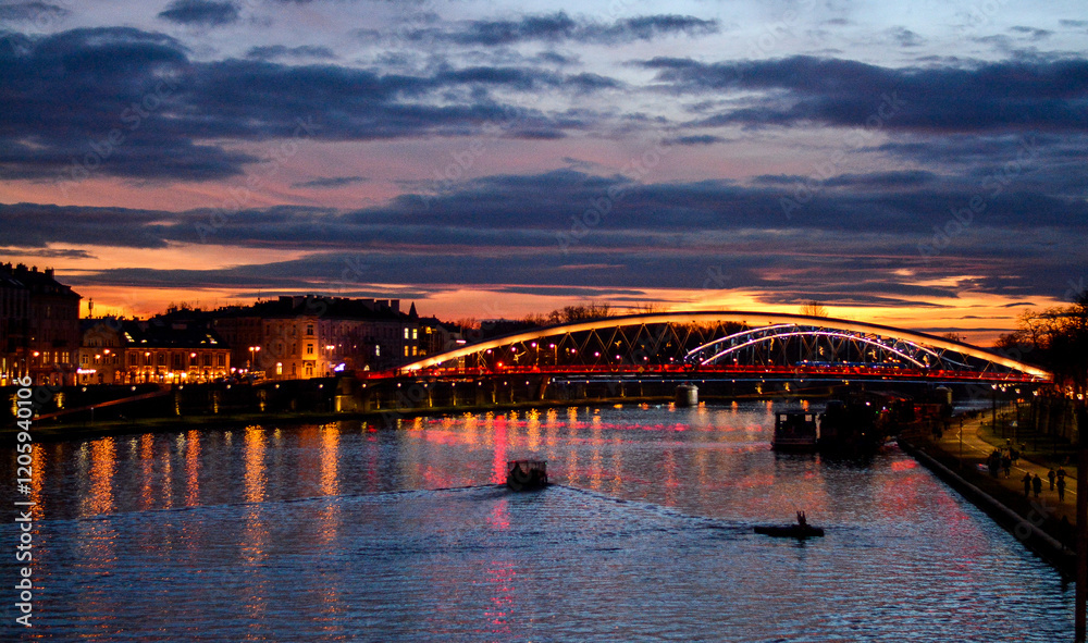 Fototapeta premium sunset bridge