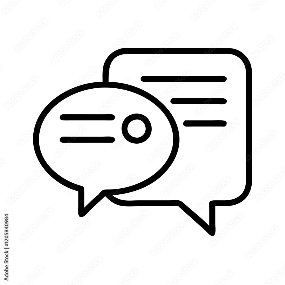 chat bubble icon, chat bubble line art - simple line art of chat bubble, perfect for chat bubble logos and icons chat bubble icon, chat bubble line art - simple line art of chat bubble, perfect for chat bubble logos and icons