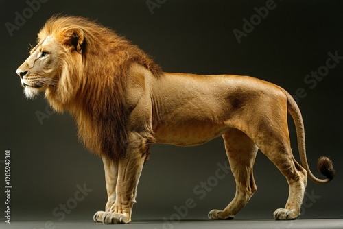 Majestic Male Lion Profile Image Wildlife Photography photo