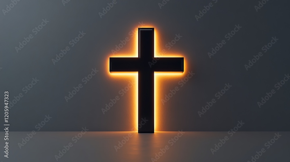 Radiant Light Illuminates Cross Symbolizing Hope and Faith in a Serene Spiritual Context of Worship Radiant Light Illuminates Cross Symbolizing Hope and Faith in a Serene Spiritual Context of Worship