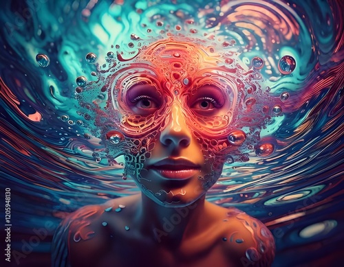 woman with creative make up