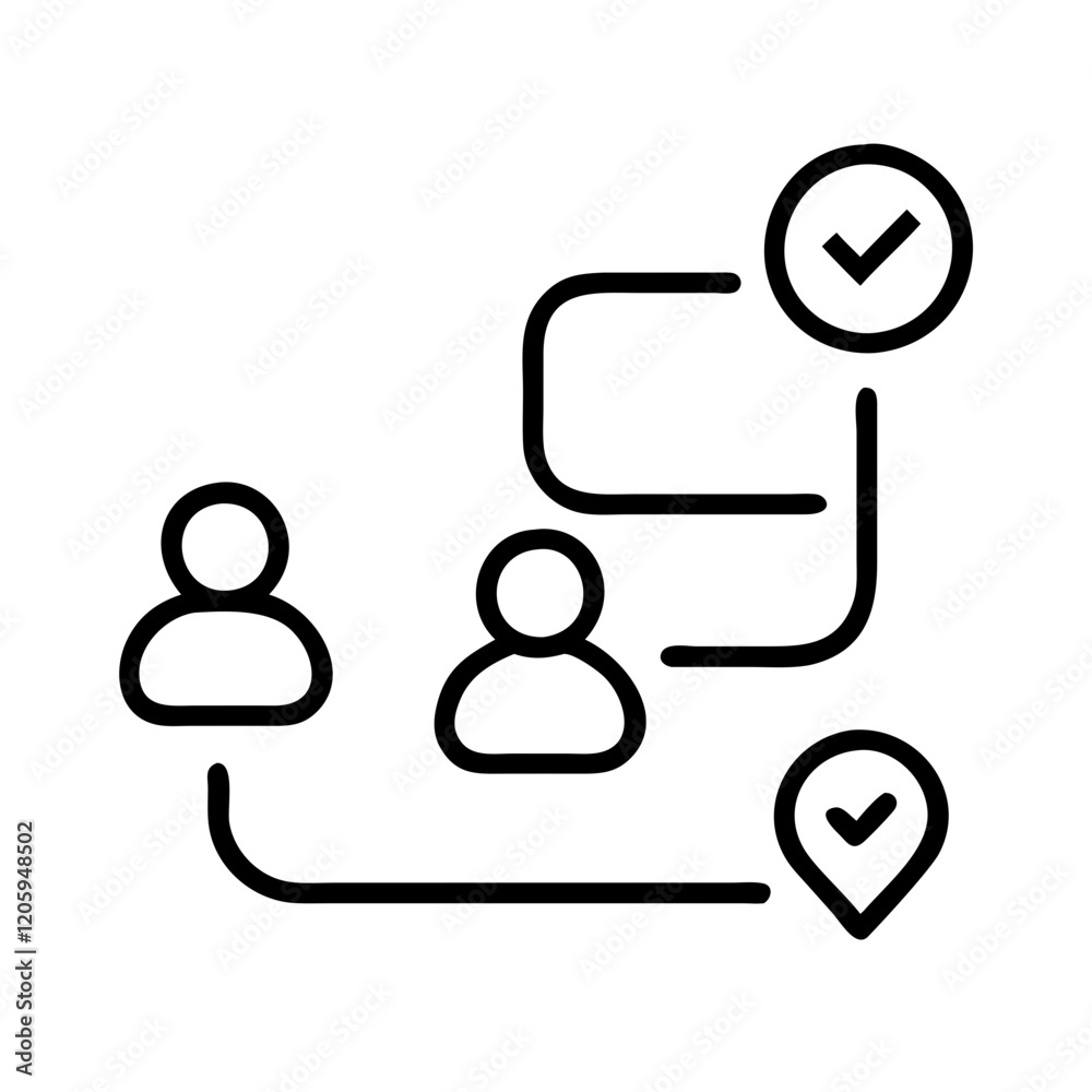 customer journey map icon, customer journey map line art - simple line art of customer journey map, perfect for customer journey map logos and icons customer journey map icon, customer journey map line art - simple line art of customer journey map, perfect for customer journey map logos and icons