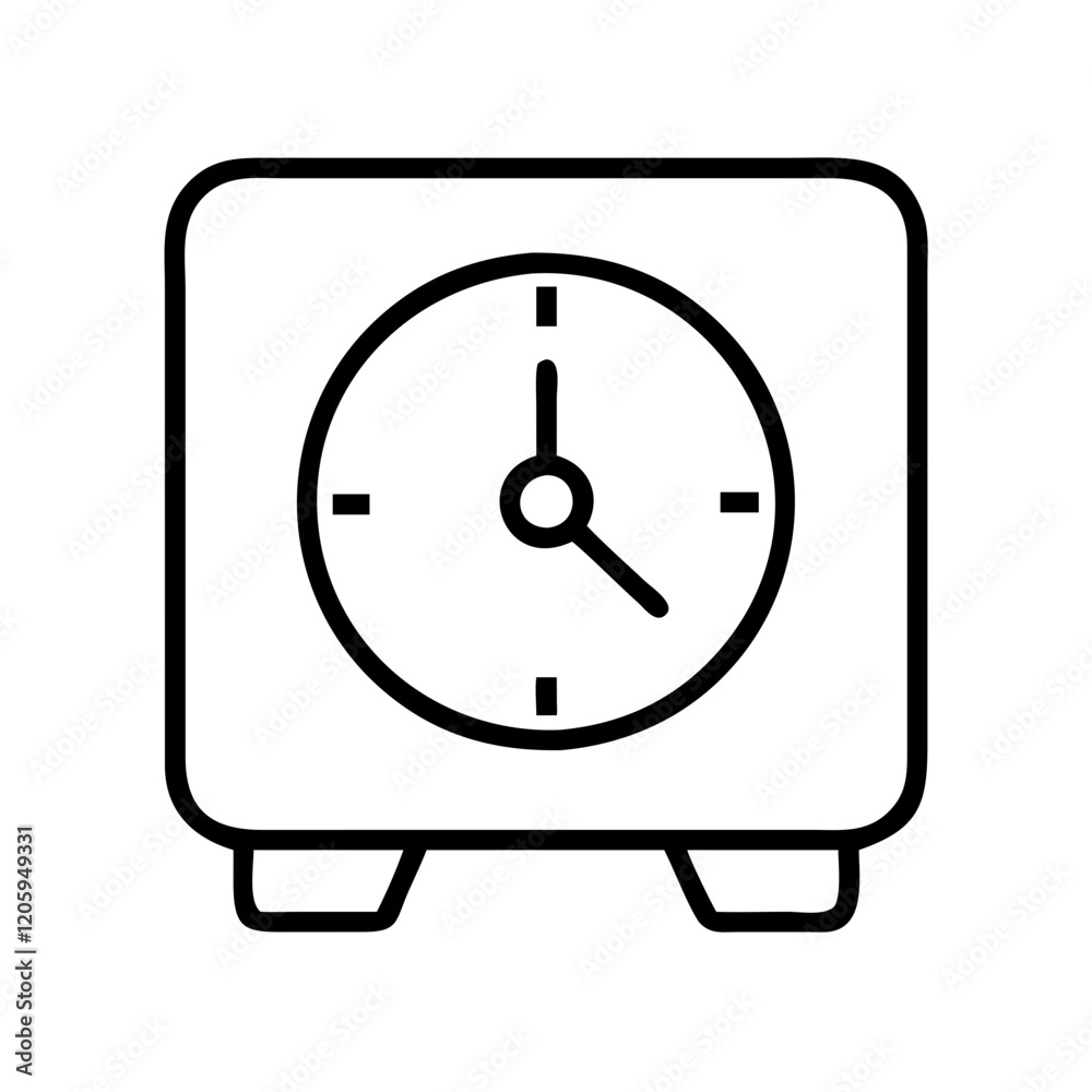 desk clock icon, desk clock line art - simple line art of desk clock, perfect for desk clock logos and icons desk clock icon, desk clock line art - simple line art of desk clock, perfect for desk clock logos and icons