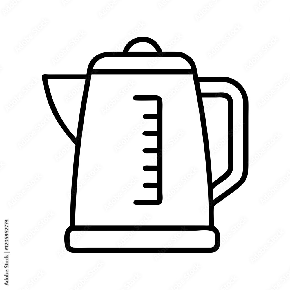 electric kettle icon, electric kettle line art - simple line art of electric kettle, perfect for electric kettle logos and icons electric kettle icon, electric kettle line art - simple line art of electric kettle, perfect for electric kettle logos and icons