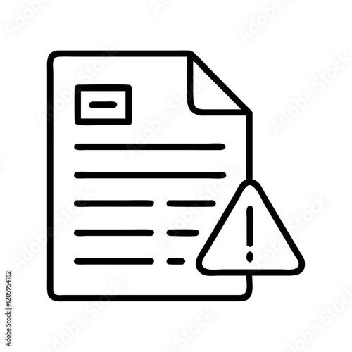 error log icon, error log line art - simple line art of error log, perfect for error log logos and icons